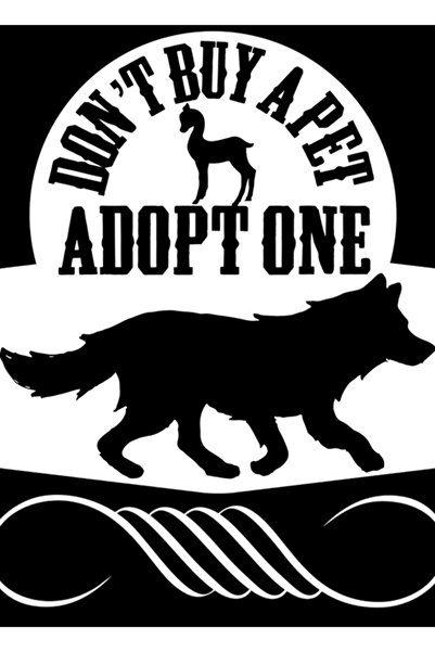 Universal Μην αγοράζετε κατοικίδια, αποκτήστε μια κλασική ξύλινη διακοσμητική...