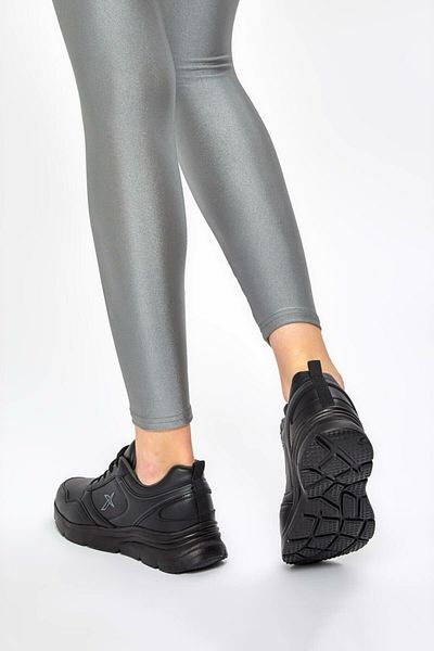 Kinetix Tenis casual Suomy ortopedic negru pentru femei