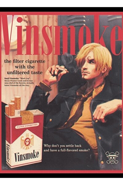 Universal Vinsmoke Sanji Sigara Version Printăriuță Tablou Poster din lemn De...