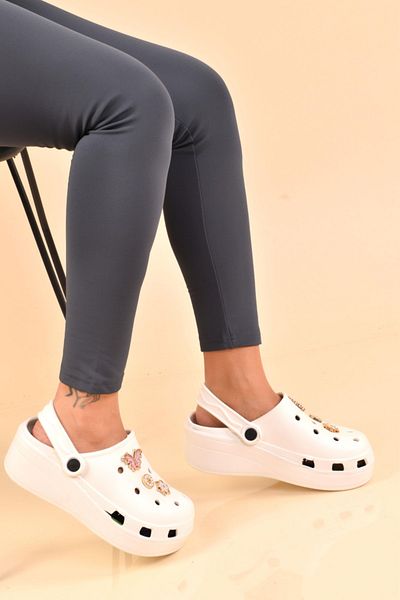 MODAONN Women's Massage Sole High Scale Hospital Chef Nurse Doctor Slippers