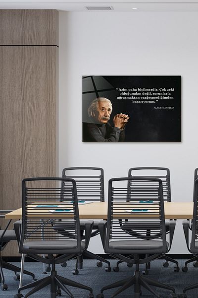 Decorita Einstein |   Masa din sticla |   A fi ambicios |   40 cm pe 60 cm