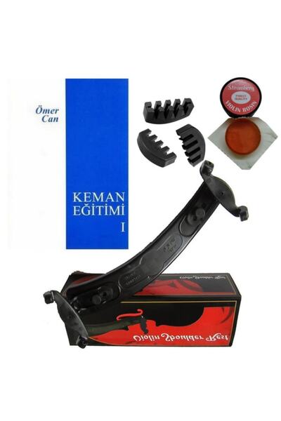Chroma Keman Yastığı 4/4 + Ömercan 1 + Kauçuk Keman Susturucusu + Reçine