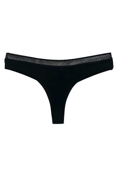 HNX Chiloți de damă negru din microțesătură specială din cauciuc tip fagure brazilian
