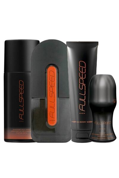 AVON Full Speed Edt 75ml Erkek Parfüm Şampuanlı 4lü 5D1D54F1212SDSSDD