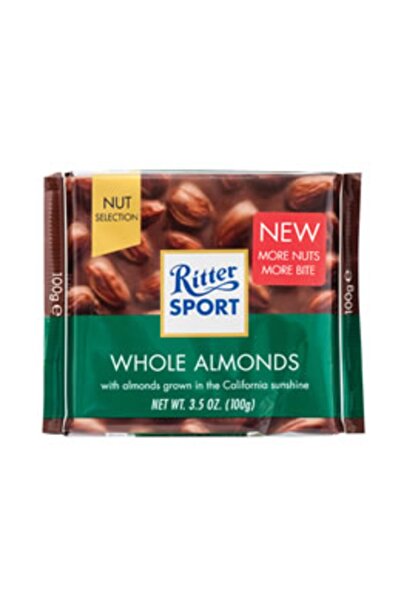 Zamane Çarşı Ritter Sport Tane Bademli Sütlü Çikolata 100 Gr