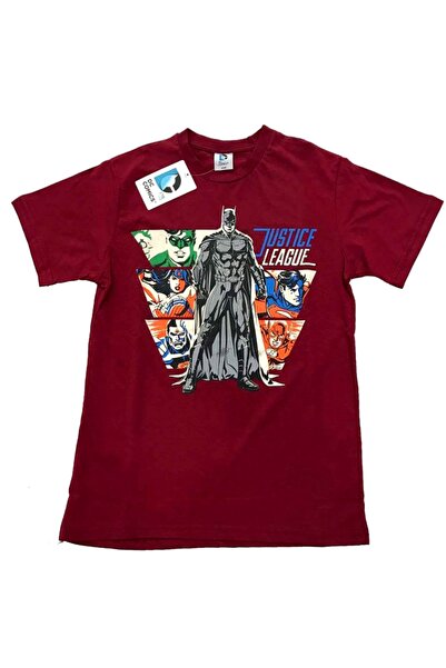 Justice League Justice Leage Lisanslı Kırmızı Tshirt