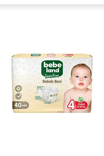 Bebeland Sensitive Bebek Bezi Maxi 4 Numara 40 Adet
