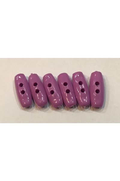 Öztürk Flat Plastic Shepherd Button 25mm Συσκευασία των 6. Λιλά Ροζ.