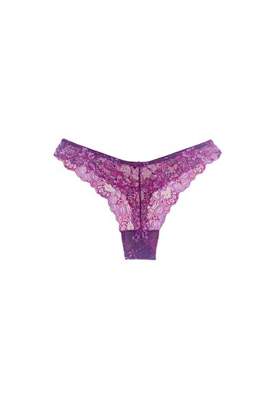 HNX Γυναικεία εσώρουχα διπλής δαντέλας Brazilian Thong