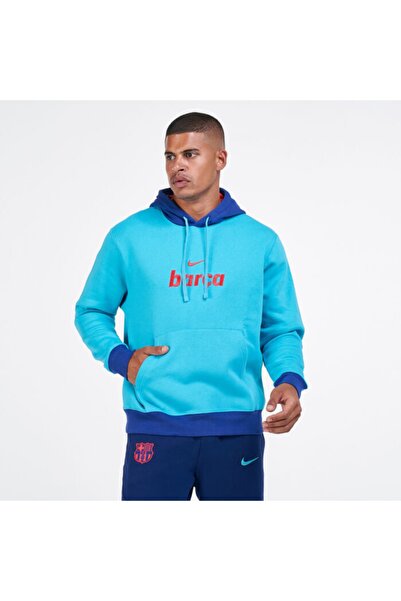 Nike Fc Barcelona Флісова чоловіча кофта з капюшоном Cv8664-343
