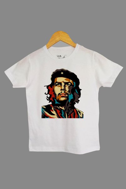 Raf Coll Dečija bela Pleteno majica Che Guevara prednja Digitalna štampa paket