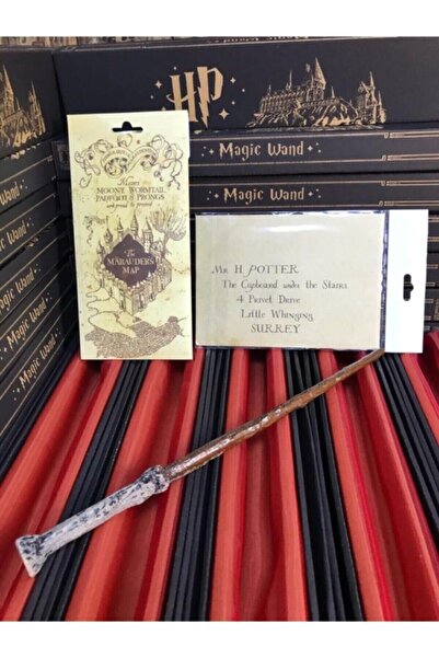 HEPBİMODA Harry Potter Asa, Davet Mektubu Ve Çapulcu Haritası Seti