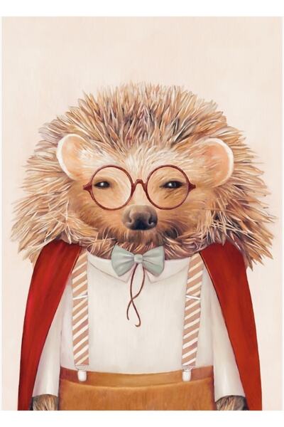 Universal Poster decorativ din lemn cu pictură Harry Hedgehog