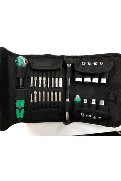 wera مجموعة K. Compact Zyklop 1/4 بوصة05051045001 26 قطعة