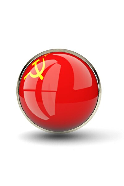 Market66 Sovyet Sosyalist Rus Sscb Yaka Rozeti Orak Çekiç Paslanmaz Çelik Rozet