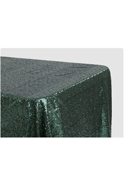 MER HOME Zümrüt Pullu Payetli Masa Örtüsü