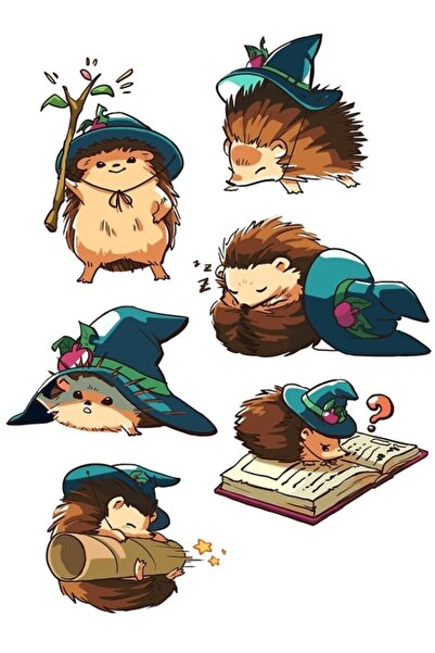 Universal Μαγικός Σκαντζόχοιρος Ζωγραφική Ξύλινη Αφίσα Διακοσμητική