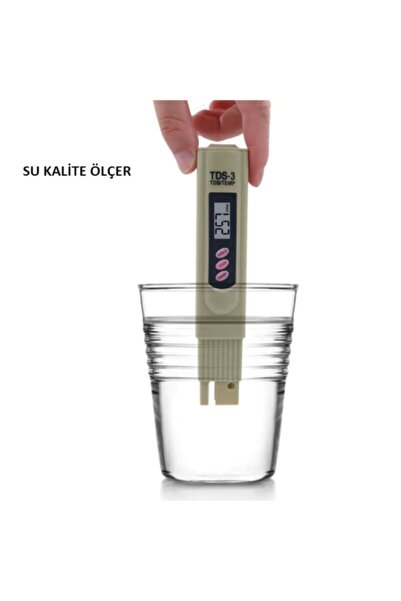 MOLIX Tds Metre Su Kalite Ölçme Cihazı Su Saflık Ölçer + Pil + Çanta