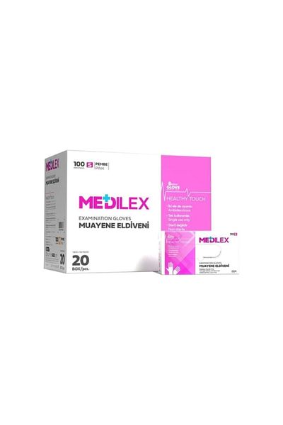 REFLEX GLOVE Reflex Medilex Gloves Pink Color Size S 100 Pcs