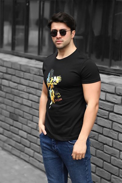 Weyeze Μπλουζάκι με στάμπα Born Freedom Ac-y38331lns