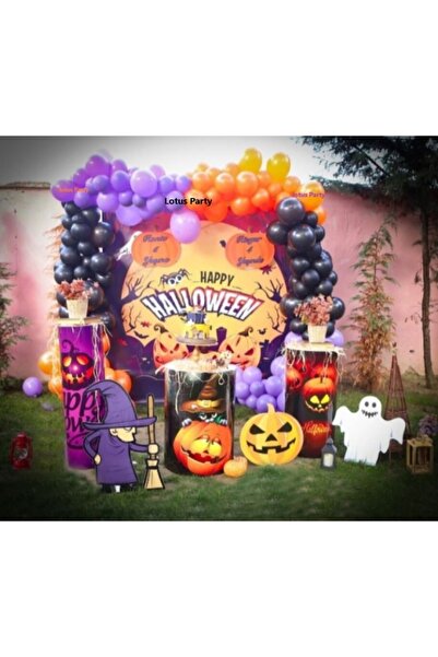LOTUS PARTY 100 Pieces - Happy Halloween Concept - Halloween - Black - Purple...