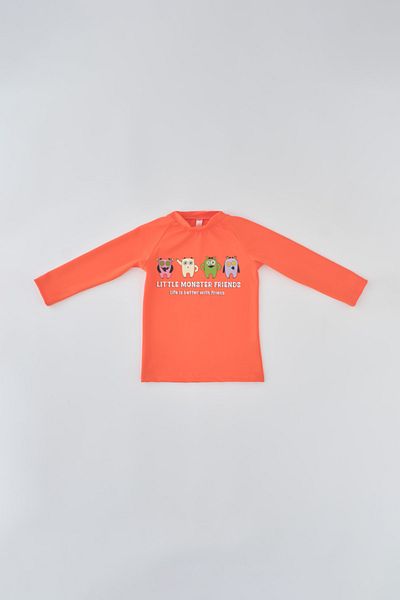 Dagi Orange Printed Long Sleeve Shorts Set
