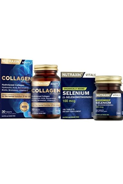 Nutraxin Selenıum 100 Mcg 100 Tablet+tip 1 Ve Tip 3 Hidrolize Kolajen Içeren ...