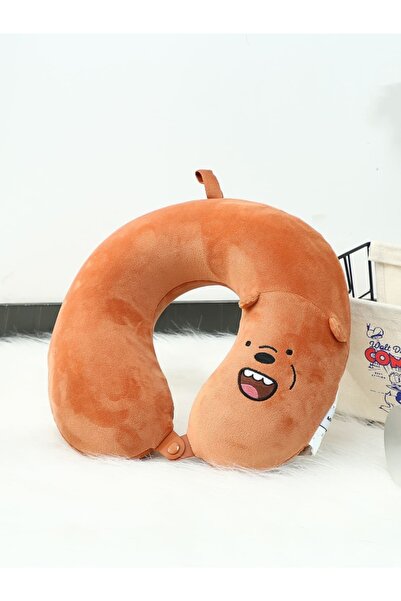 Miniso We Bare Bears- Boyun Yastığı (KAHVERENGİ) 30cm