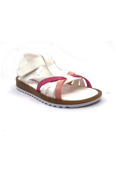 Şirin Bebe 02 Pantofi albi de vară pentru fete