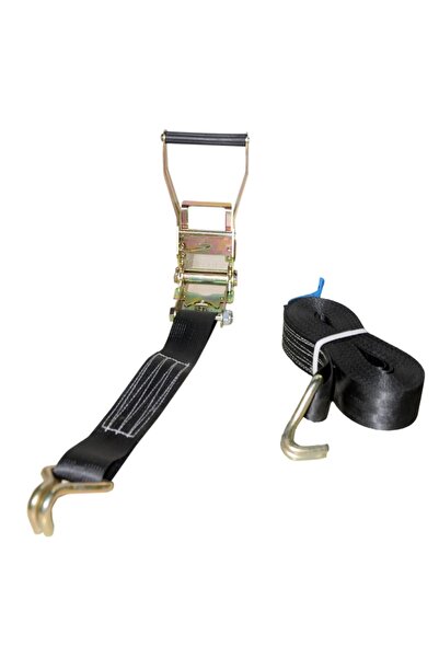 SafeSet 50mm 2 Inç Spanzet 10 Mt 2500-5000dan 10 Mm Çift J Kanca 1.1 Yük Gerdirme Halatı