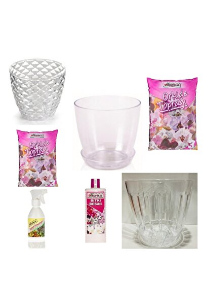 Genel Markalar Büyük Orkide Set, Orkide Vitamini, Orkide Saksısı, Orkide Topr...