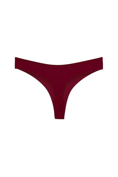 HNX Γυναικεία εσώρουχα Claret Red Micro Fabric Ghost Non-Trace Thong