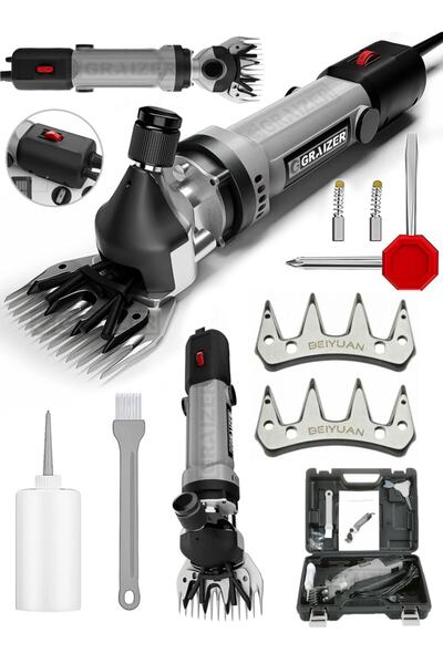 Graizer Alman 3600 W Devir Ayarli Bakir Sargili Çelik Şanzuman Koyun Keçi Kir...