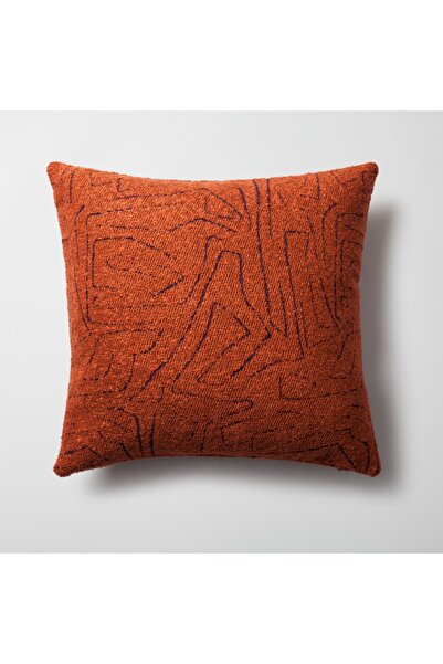 Fineroom Living "Amorfno" - Abstraktni šareni jastuk 50x50 narančaste boje (u...