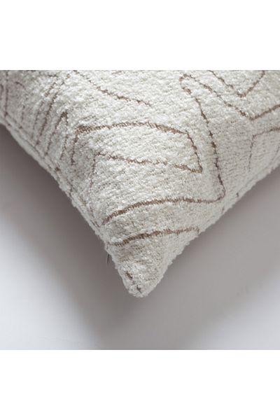 Fineroom Living "Amorph" - Μπεζ μαξιλάρι ριχτάρι με αφηρημένο σχέδιο 35x70 (περιλαμβάνεται εσωτερικό μαξιλάρι)