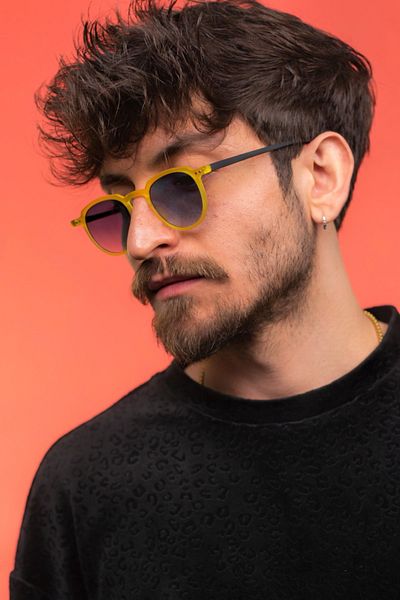 Focus On Wilson Matte Blue Sunglasses
