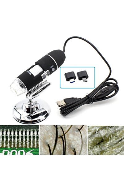 DUHALINE Cilt Ve Saç Analiz Cihazı 1600x 2.mp Usb 8 Led Digital Mikroskop