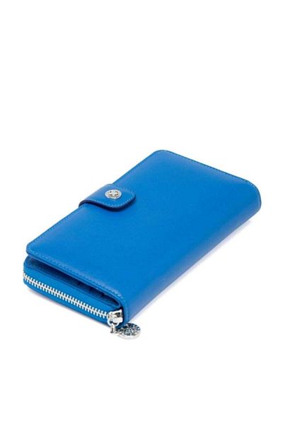 Tergan Genuine Leather Blue Leather Women's Wallet S1CB00005789