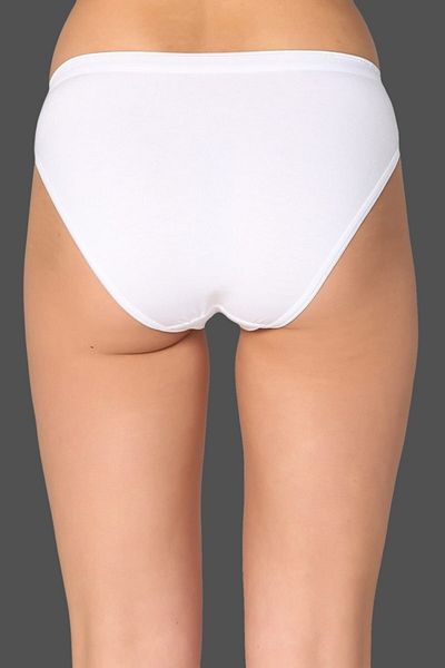 Tutku Women's Cotton White Bikini Panties 12pcs
