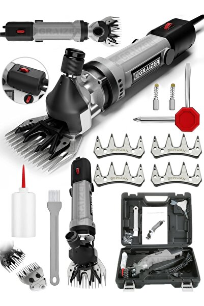Graizer Alman 3600 W Devir Ayarli Bakir Sargili Çelik Şanzuman Koyun Keçi Kir...