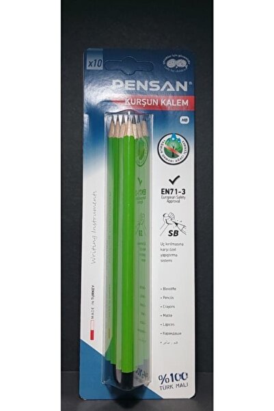 Pensan 10 أقلام رصاص سوداء