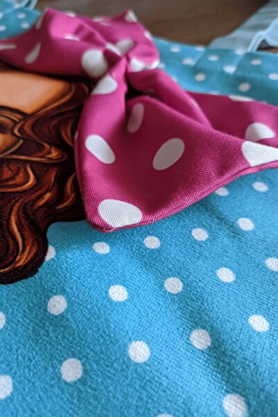 AYSHOME Τσάντα αγορών με υφασμάτινο σχέδιο Popart Κίτρινο πουά παραλίας