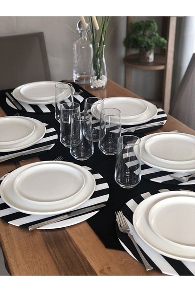 desen izmir American Service, 6-Piece Plate and Runner Strip Tk6