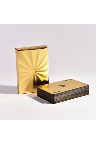 Genel Markalar Altın Rengi Plastik Iskambil Kağıdı