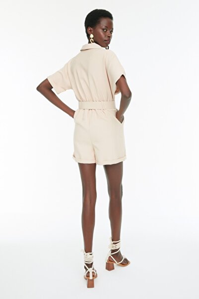 Trendyol Collection Jumpsuit - Beige - Regular fit
