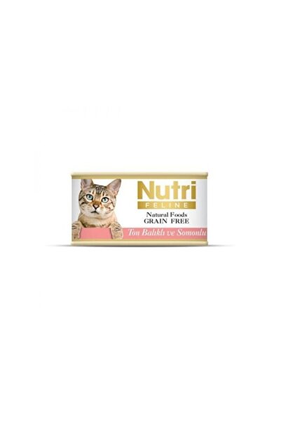 Nutri Feline Ton Balıklı Somonlu Tahılsız Kedi Konservesi 85 Gr