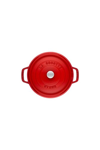 STAUB 405098520 Cast Iron Pot Round Cherry 28 Cm