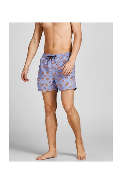 Jack & Jones Swim Shorts - Purple - Graphic