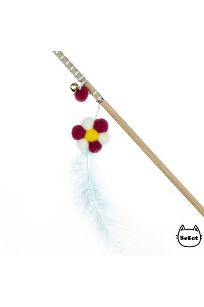 Be Cat Bell Cat Fishing Rod with Pompom Daisy Figure