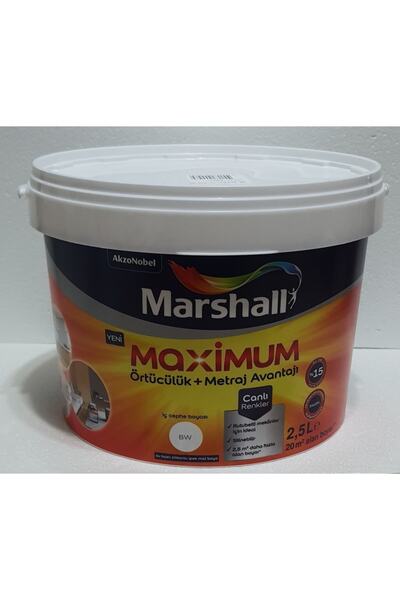 Marshall Maximum Silikonlu Ipek Mat Boya 2,5 Lt Deniz Kabuğu